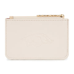 NC-AFU021BG University of Arkansas Razorbacks Zip Card Case-Beige