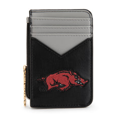 NC-AFU021BK University of Arkansas Razorbacks Zip Card Case-Black