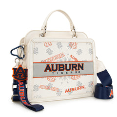 NC-AU004BG  Auburn University Tigers Satchel/Crossbody Bag -Beige