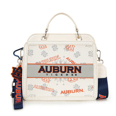 NC-AU004BG  Auburn University Tigers Satchel/Crossbody Bag -Beige