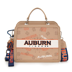 NC-AU004KH   Auburn University Tigers Satchel/Crossbody Bag -Khaki