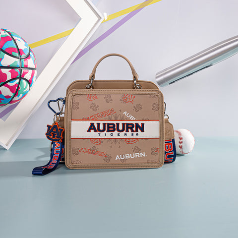 NC-AU004KH   Auburn University Tigers Satchel/Crossbody Bag -Khaki