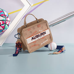 NC-AU004KH   Auburn University Tigers Satchel/Crossbody Bag -Khaki