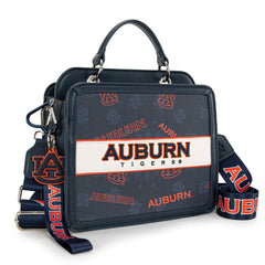 NC-AU004NY  Auburn University Tigers Satchel/Crossbody Bag - Navy