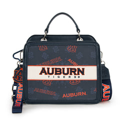 NC-AU004NY  Auburn University Tigers Satchel/Crossbody Bag - Navy