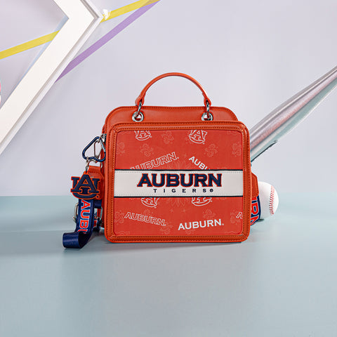 NC-AU004OR  Auburn University Tigers Satchel/Crossbody Bag - Orange