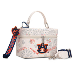 NC-AU007BG   Auburn University Vanity Top Handle-Bag -Beige