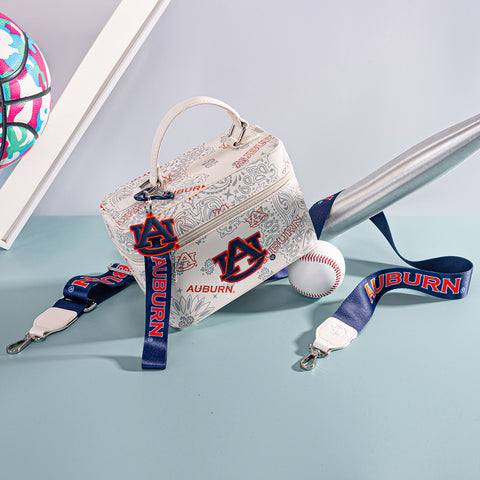 NC-AU007BG   Auburn University Vanity Top Handle-Bag -Beige
