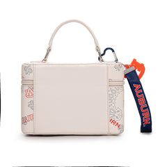 NC-AU007BG   Auburn University Vanity Top Handle-Bag -Beige