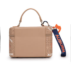 NC-AU007KH  Auburn University Vanity Top Handle-Bag -Khaki