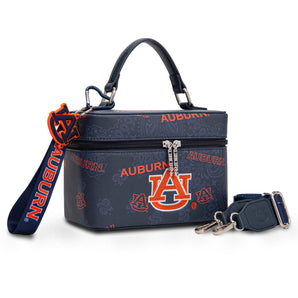 NC-AU007NY Auburn University Vanity Top Handle-Bag - Navy