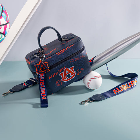 NC-AU007NY    Auburn University Vanity Top Handle-Bag -Navy