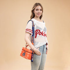NC-AU007OR     Auburn University Vanity Top Handle-Bag -Orange