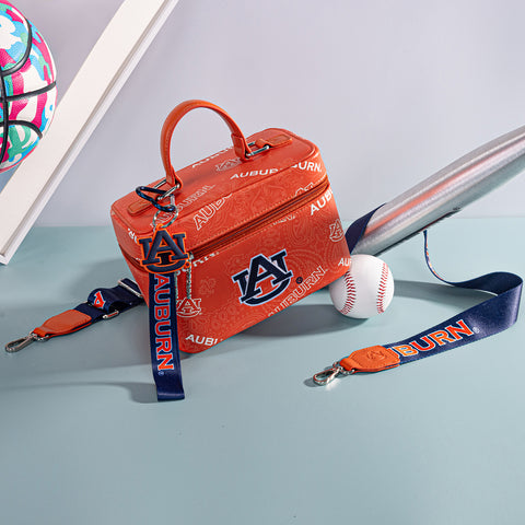 NC-AU007OR     Auburn University Vanity Top Handle-Bag -Orange