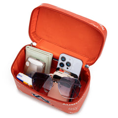 NC-AU007OR     Auburn University Vanity Top Handle-Bag -Orange