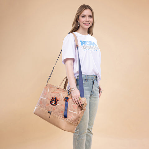 NC-AU008KH  Auburn University Tigers Duffle Bag -Khaki