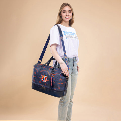 NC-AU008NY   Auburn University Tigers Duffle Bag -Navy