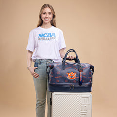 NC-AU008NY   Auburn University Tigers Duffle Bag -Navy