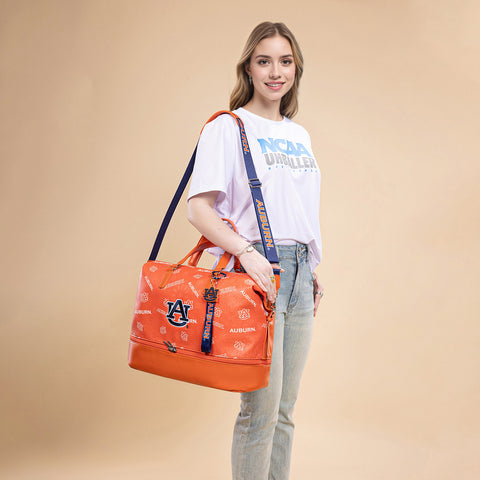 NC-AU008OR   Auburn University Tigers Duffle Bag -Orange