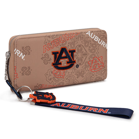 NC-AU011KH   Auburn University Tigers Wallet/Wristlet - Khaki