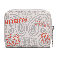 NC-AU012BG   Auburn University Tigers Zip Around Wallet/Wristlet-Beige