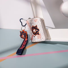 NC-AU012BG   Auburn University Tigers Zip Around Wallet/Wristlet-Beige