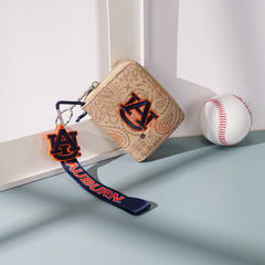 NC-AU012KH   Auburn University Tigers Zip Around Wallet/Wristlet-Khaki