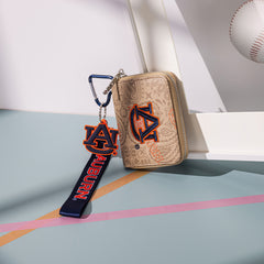 NC-AU012KH   Auburn University Tigers Zip Around Wallet/Wristlet-Khaki