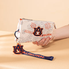 NC-AU013BG  Auburn University Tigers Wallet/Wristlet - Beige