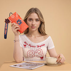 NC-AU013OR   Auburn University Tigers Wallet/Wristlet - Orange