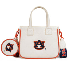 NC-AU014BG  Auburn University Tigers Tote/Crossbody Bag -Beige