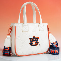 NC-AU014BG  Auburn University Tigers Tote/Crossbody Bag -Beige