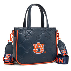 NC-AU014NY   Auburn University Tigers Tote/Crossbody Bag -Navy