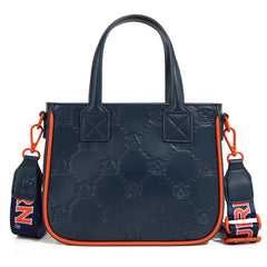 NC-AU014NY   Auburn University Tigers Tote/Crossbody Bag -Navy