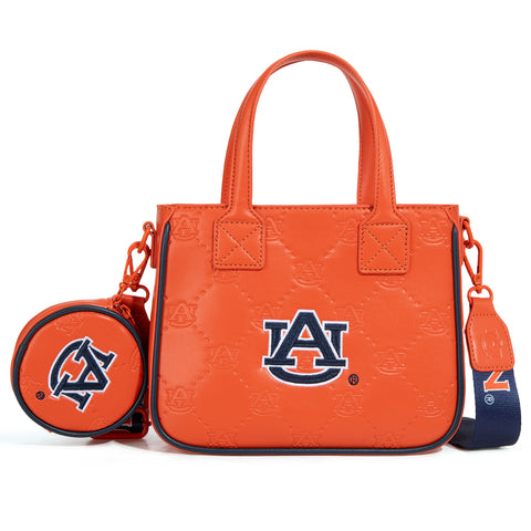 NC-AU014OR Auburn University Tigers Tote/Crossbody Bag -Orange