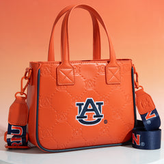 NC-AU014OR Auburn University Tigers Tote/Crossbody Bag -Orange