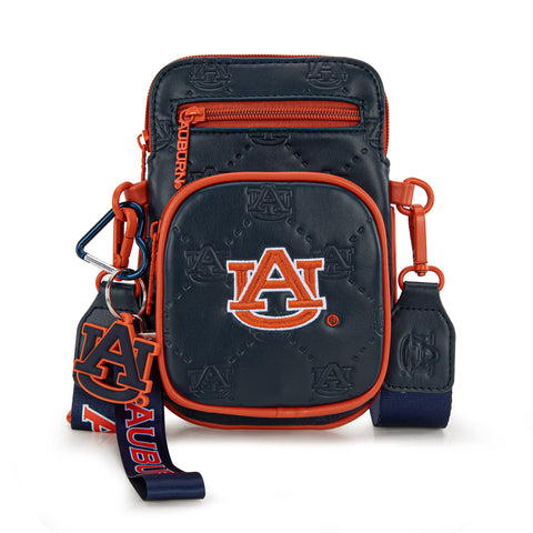 NC-AU015NY   Auburn University Tigers Crossbody Bag- Navy