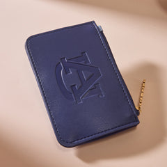 NC-AU021NY Auburn University Tigers Zip Card Case-Navy