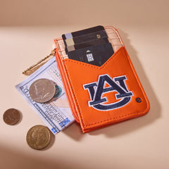 NC-AU021OR  Auburn University Tigers Zip Card Case-Orange