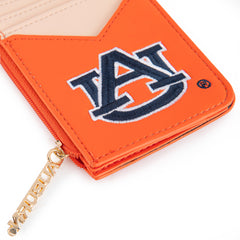 NC-AU021OR  Auburn University Tigers Zip Card Case-Orange