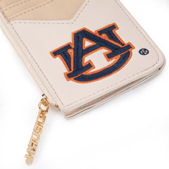 NC-AU021TN Auburn University Tigers Zip Card Case-Tan