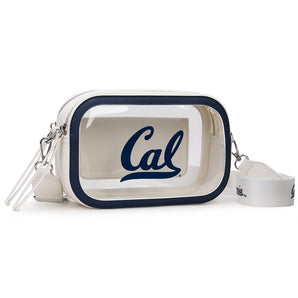 NC-CAL016WH University of California Golden Bears Stadium Clear Crossbody Bag - White