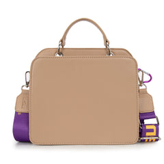 NC-LSU004KH Louisiana State University Fighting Tigers Satchel/Crossbody Bag -Khaki