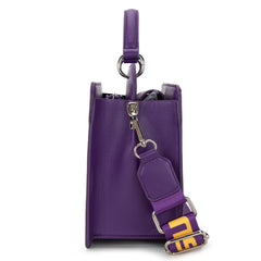NC-LSU004PP  Louisiana State University Fighting Tigers Satchel/Crossbody Bag - Purple
