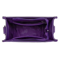 NC-LSU006PP   Louisiana State University Fighting Tigers Crossbody Bag -Purple