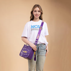NC-LSU006PP   Louisiana State University Fighting Tigers Crossbody Bag -Purple