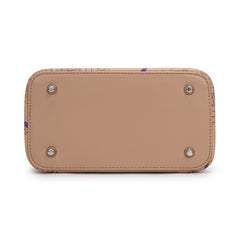 NC-LSU007KH    Louisiana State University Vanity Top Handle-Bag -Khaki