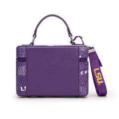 NC-LSU007PP   Louisiana State University Vanity Top Handle-Bag -Purple
