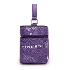 NC-LSU007PP   Louisiana State University Vanity Top Handle-Bag -Purple