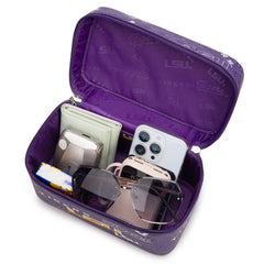 NC-LSU007PP   Louisiana State University Vanity Top Handle-Bag -Purple